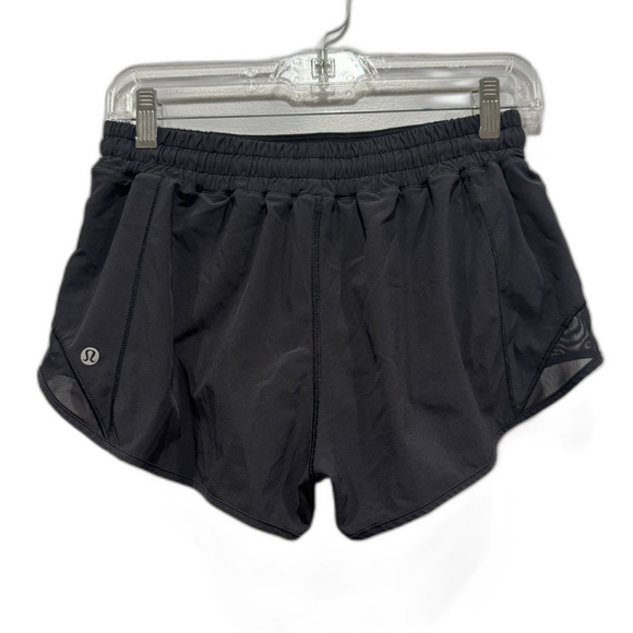 Lululemon Hotty Hot Short II Lined Running Workout 2.5 in Black W7ARKR Women 8 - Picture 7 of 7